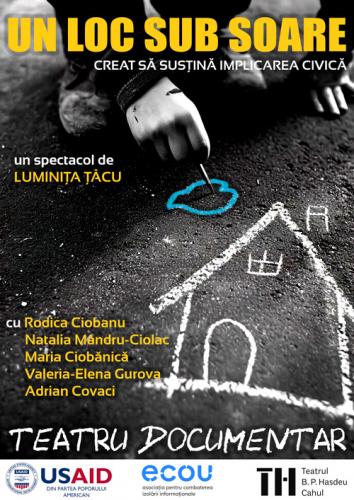 Spectacolul „Un loc sub soare” pe 18 mai 2025, 19:00, la Teatrul din Cahul. O istorie de succes a Asociației ECOU și o lecție de implicare civică prin teatru.