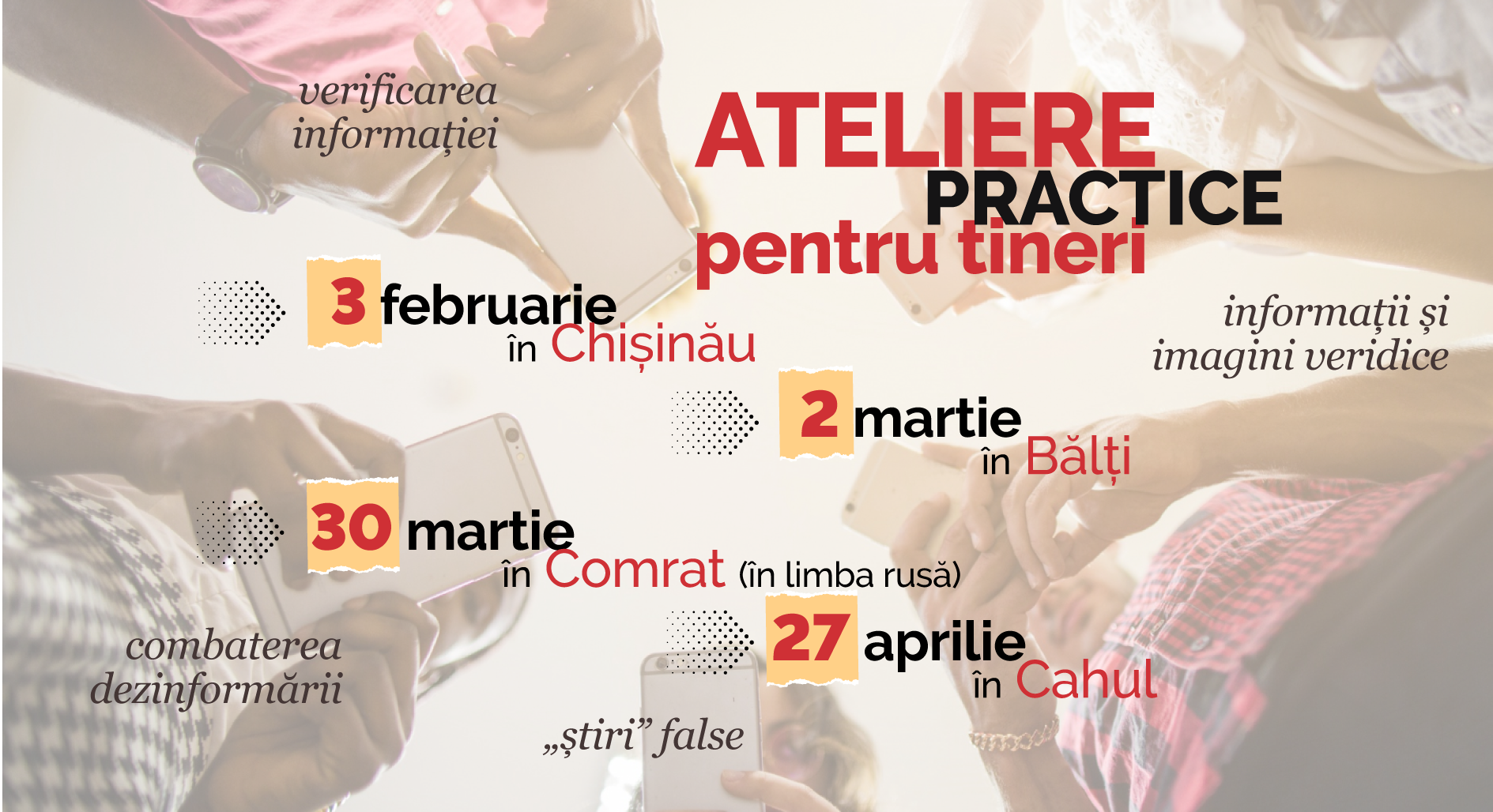 Ateliere practice pentru tinerii care vor să știe cum să evite falsurile din mediul online