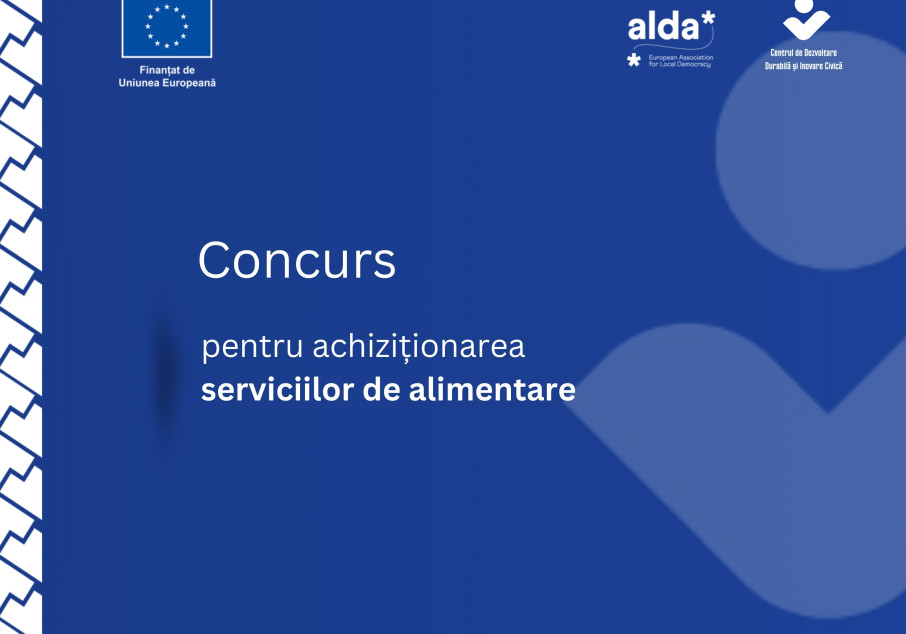 Concurs privind achiziția serviciilor alimentare ( pauza de prânz și pauza de cafea)