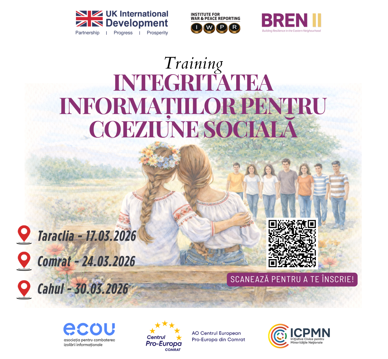 Anunț de selectare a participanților la trainingul „Integritatea informațiilor pentru coeziune socială”