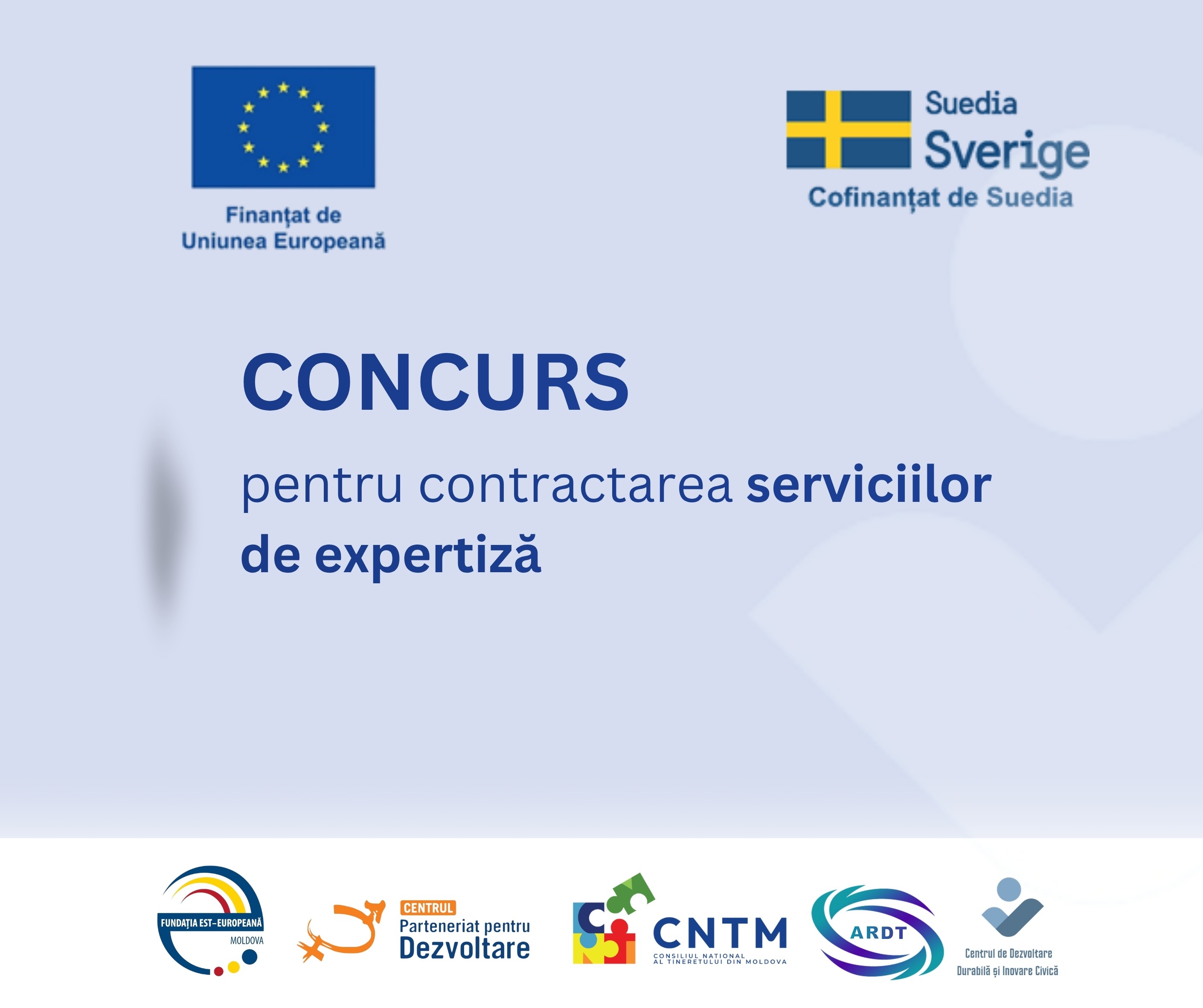 Concurs privind contractarea serviciilor de expertiză