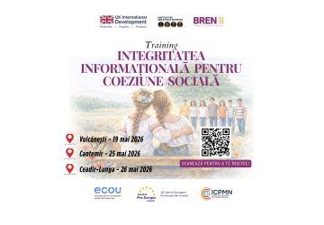 Anunț de selectare a participanților la trainingul „Integritatea informațională pentru coeziune socială”
