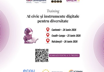 Start înscrierilor la trainingul ,,AI Civic și instrumente digitale pentru diversitate”